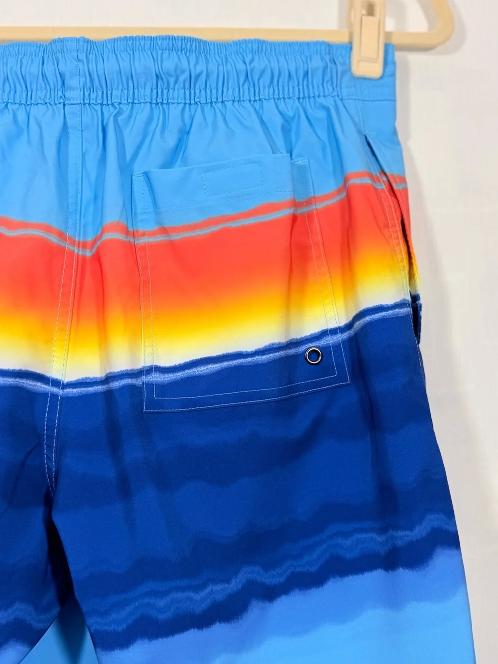 Sonoma Blue Swim Trunks with Sunset Gradient